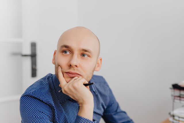 Man zit in gedachten verzonken en denkt terug aan wat er misging in zijn huwelijk.